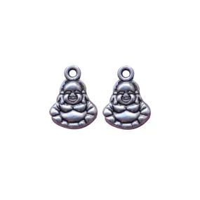 10 Pcs Tibetan Silver Buddha Small 14mm x 11mm Charms Pendants