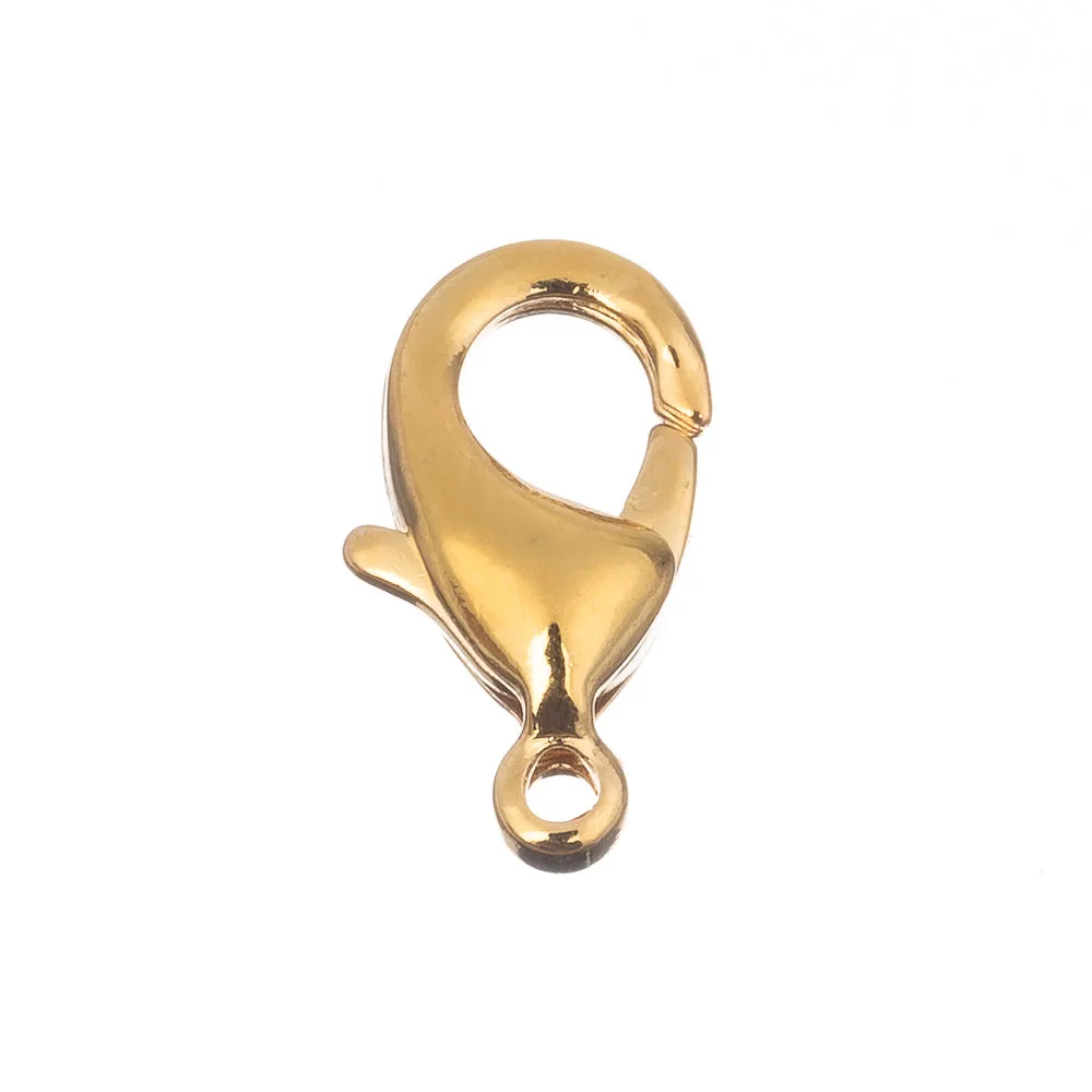 12mm Gold Lobster Clasp 10/pk