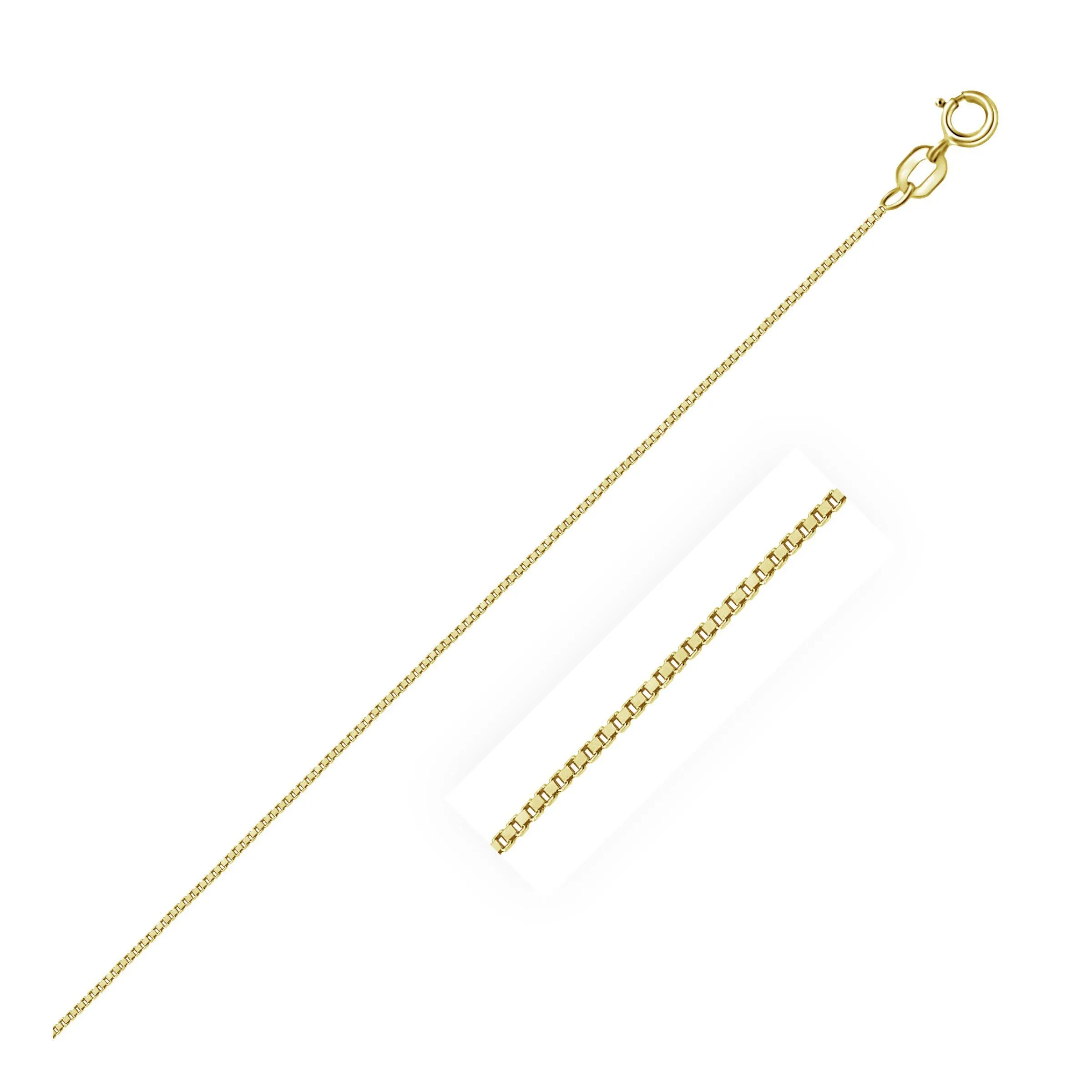 14k Yellow Gold Classic Box Chain 0.6mm-rx60170-20