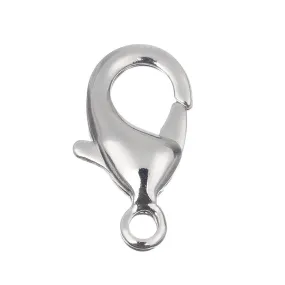 15mm Nickel Lobster Clasp 10/pk