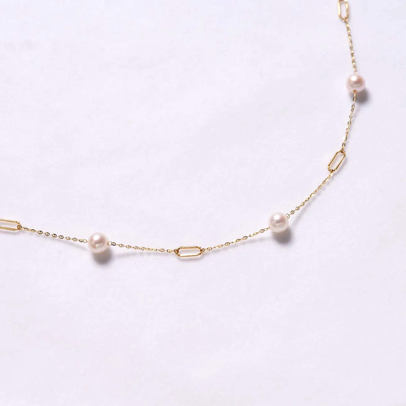 18k Freshwater Pearl Necklace KN00129 | Si Dian Jin