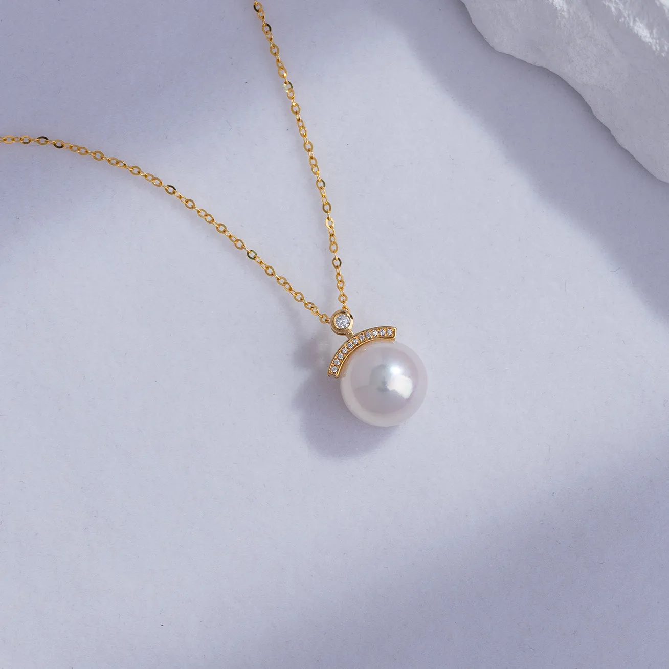 18K Gold Edison Pearl Necklace KN00112