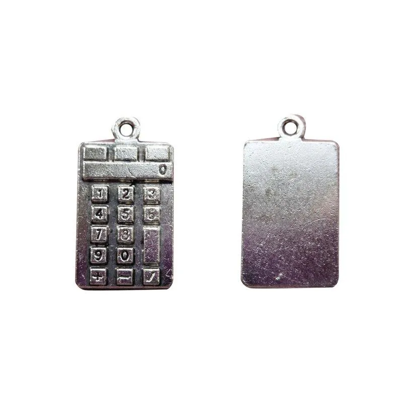 5 Pcs Tibetan Silver Calculator School Office Work Teacher 23mm x 13mm Charms Pendants