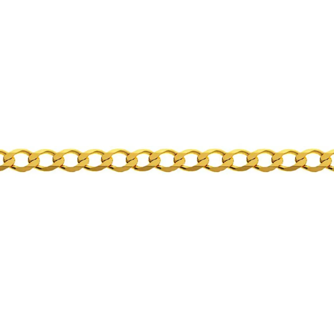 9ct Yellow Gold Open Curb Chain