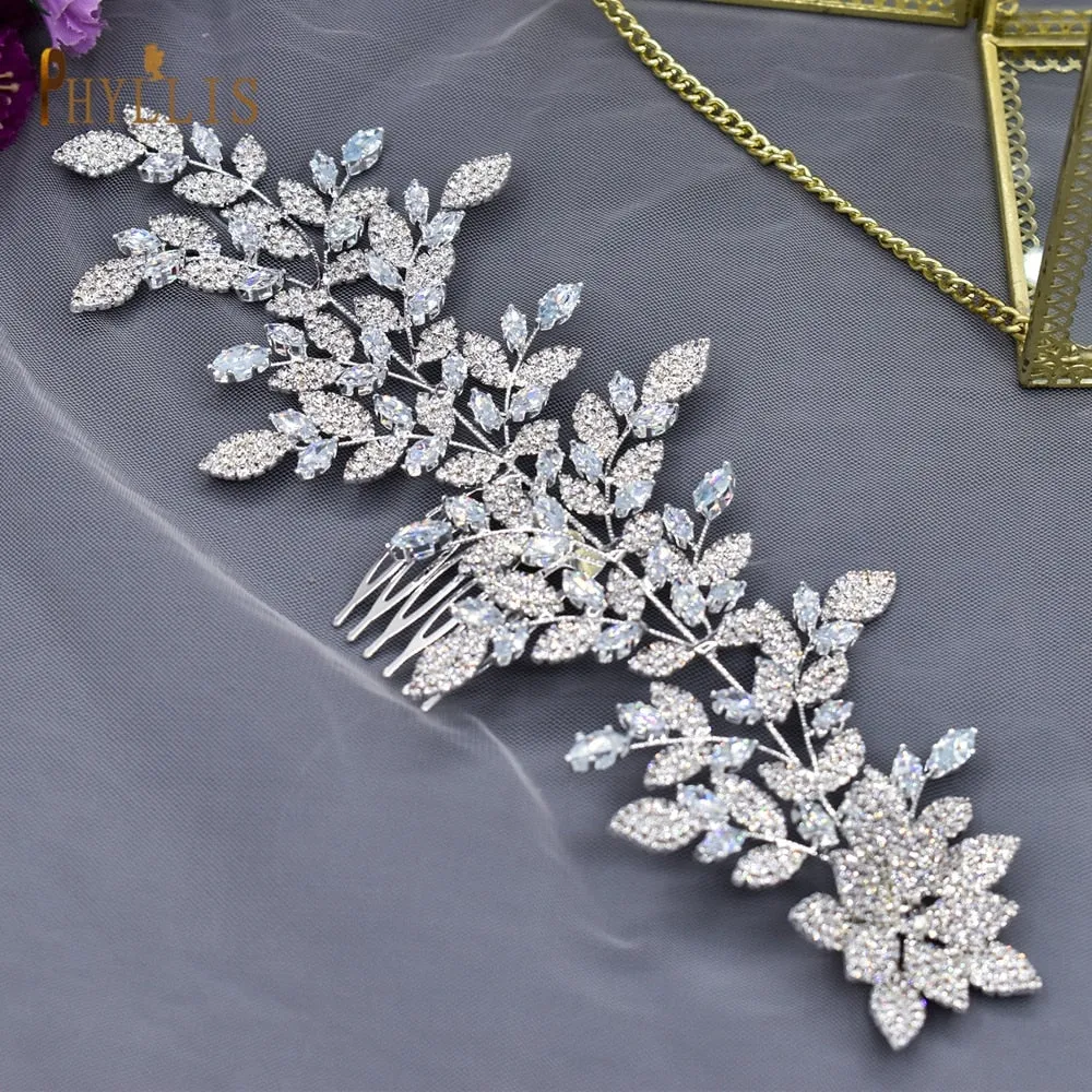 A61 Fashion Bridal Headpiece Zircon Wedding Comb