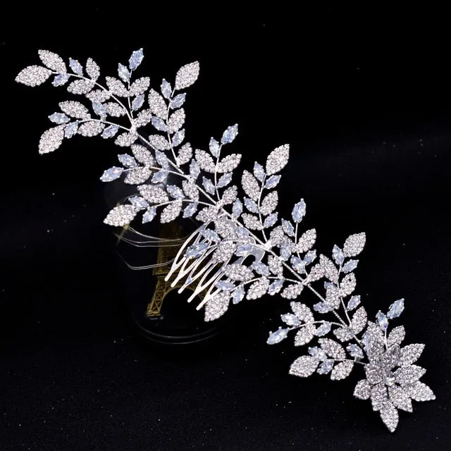 A61 Fashion Bridal Headpiece Zircon Wedding Comb