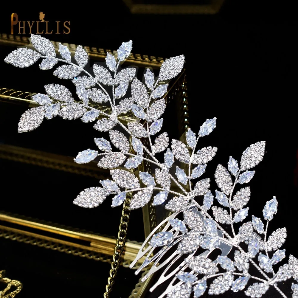 A61 Fashion Bridal Headpiece Zircon Wedding Comb