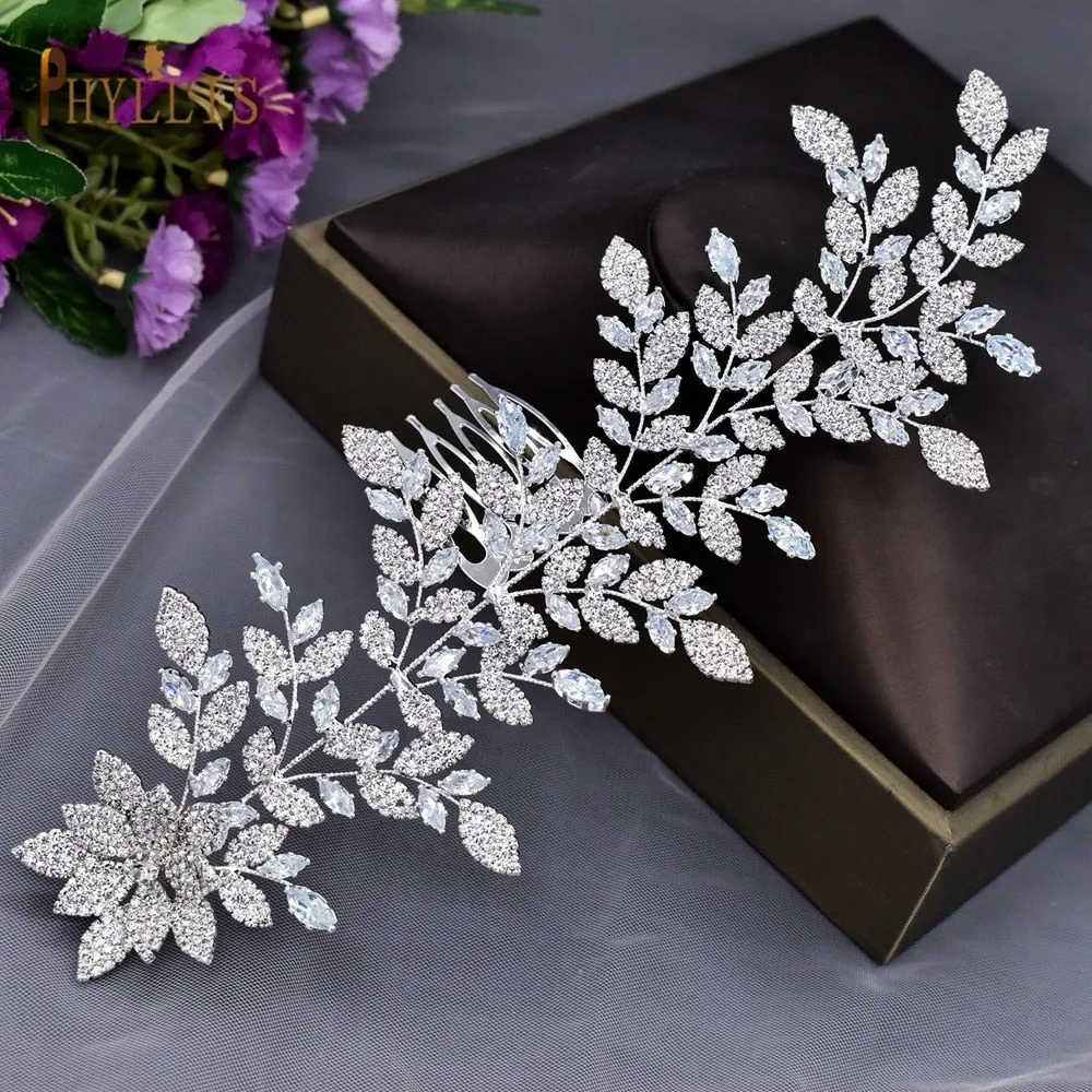 A61 Fashion Bridal Headpiece Zircon Wedding Comb