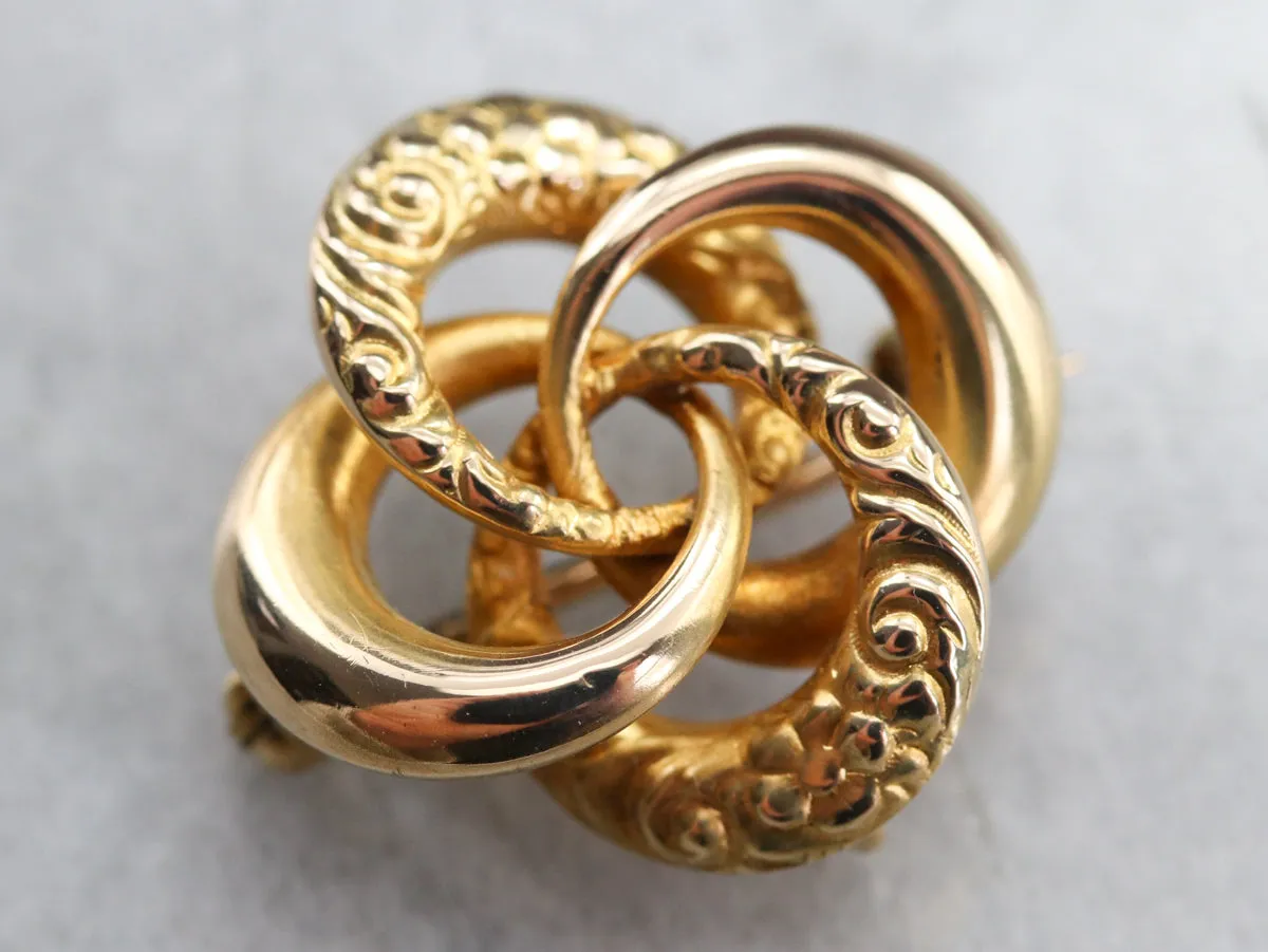 Antique Lover's Knot Pin or Pendant