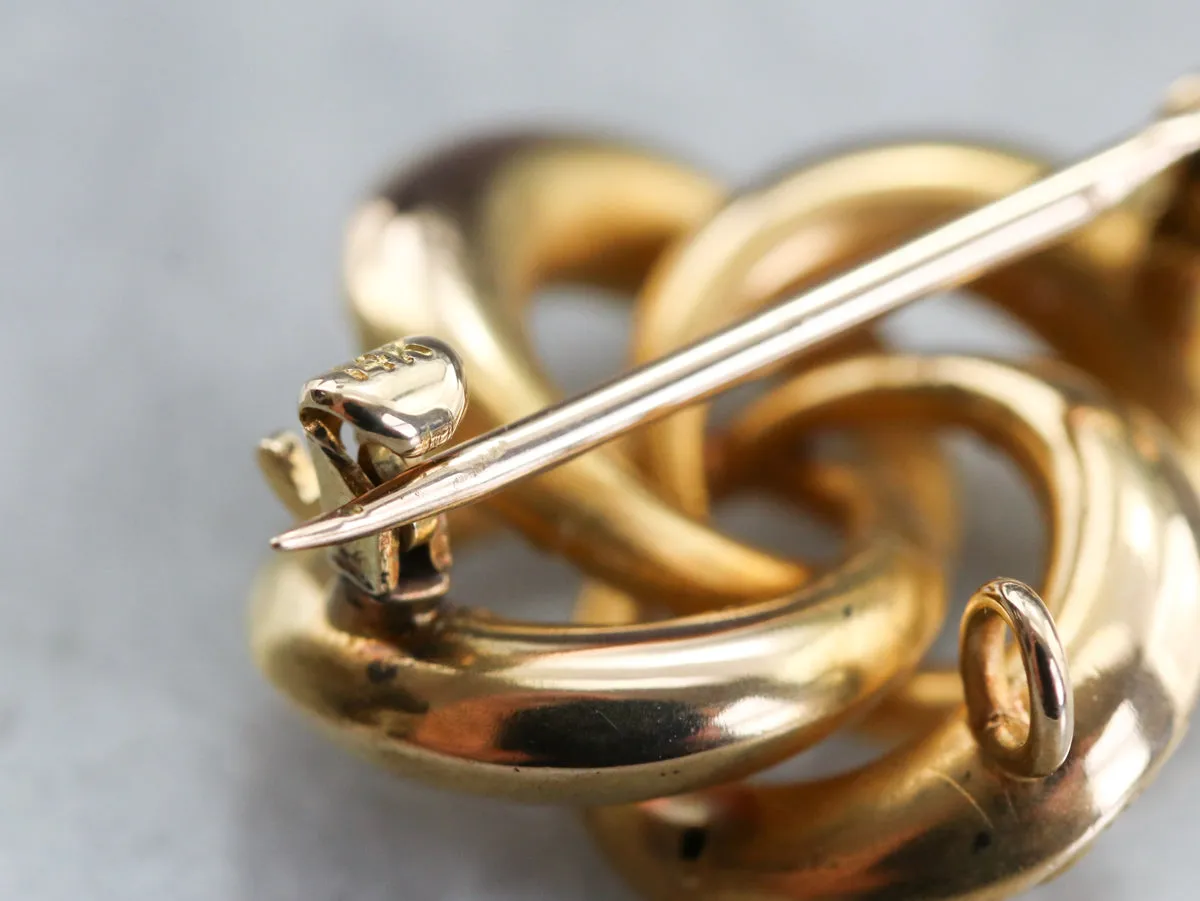 Antique Lover's Knot Pin or Pendant