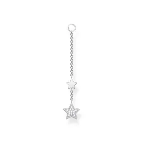 CHARMING COLLECTION SINGLE STAR CZ EARRING PENDANT