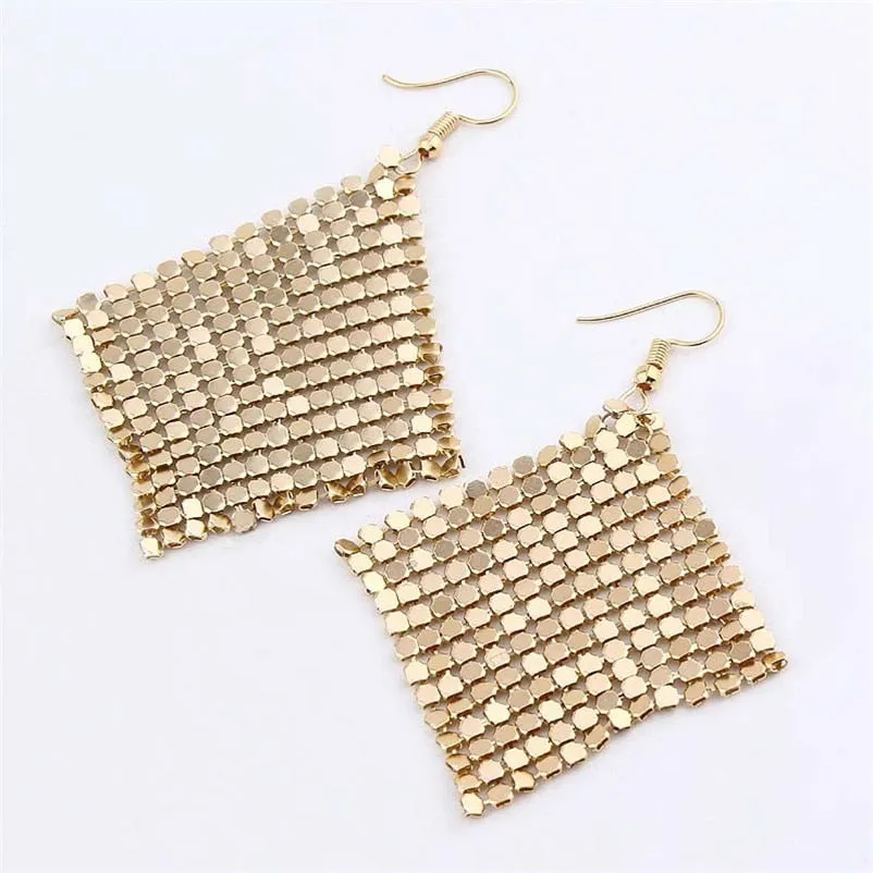 Charming Shiny Ladies' Drop Earrings With Sequin