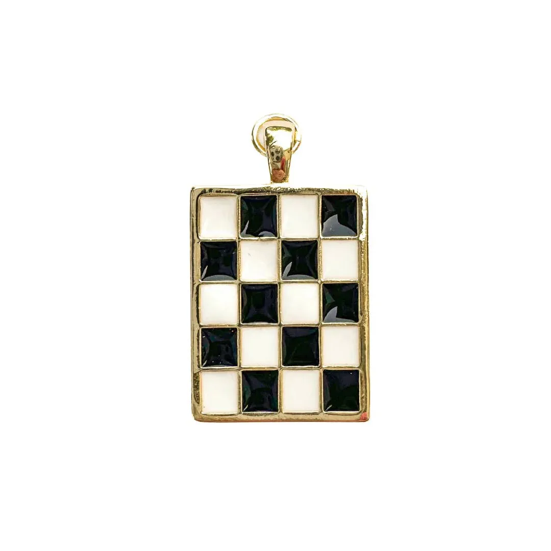 Checker Tag Charm