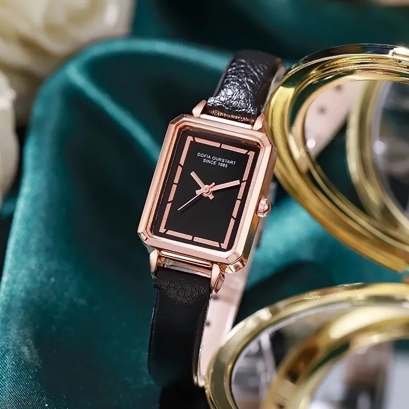 Classic Style Square Buckle Quartz Women's Watches