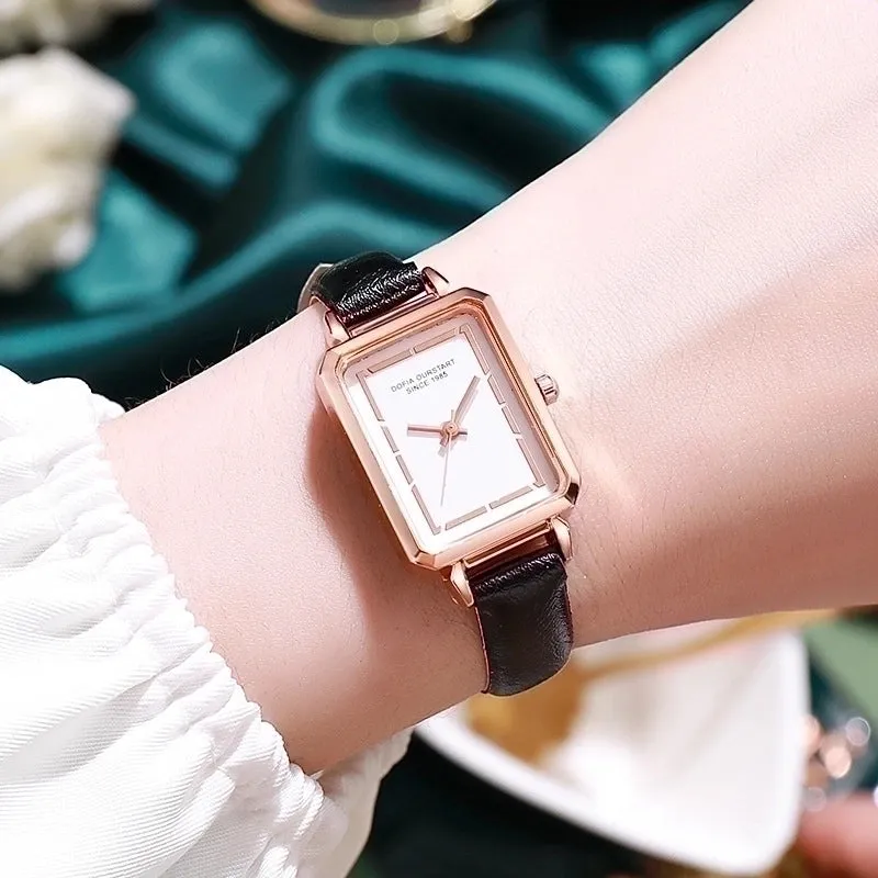 Classic Style Square Buckle Quartz Women's Watches