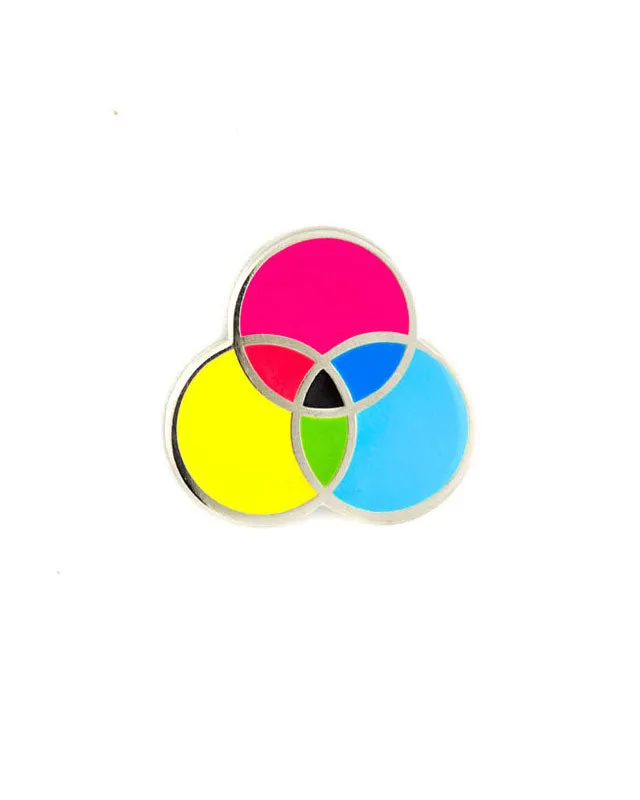 CMYK Circles Pin