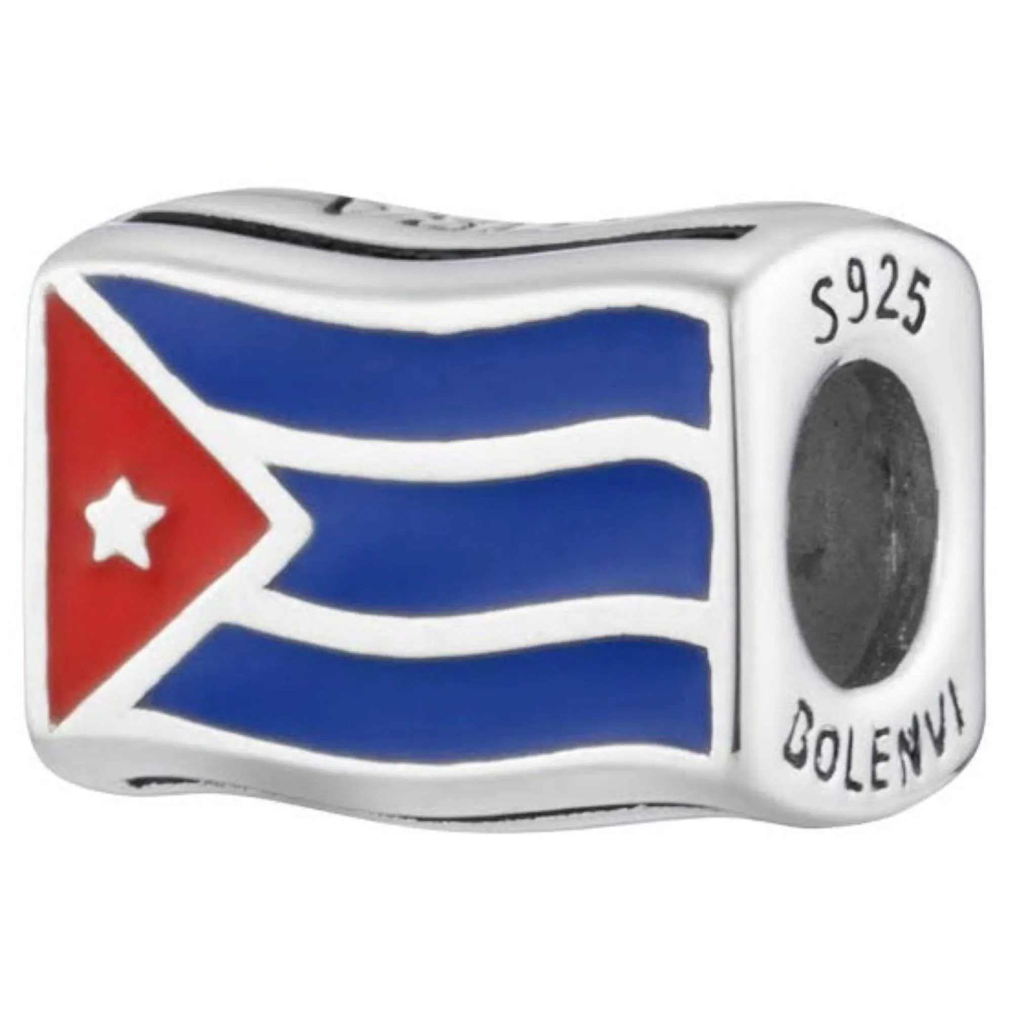 Cuba Country Flag Bead Charm