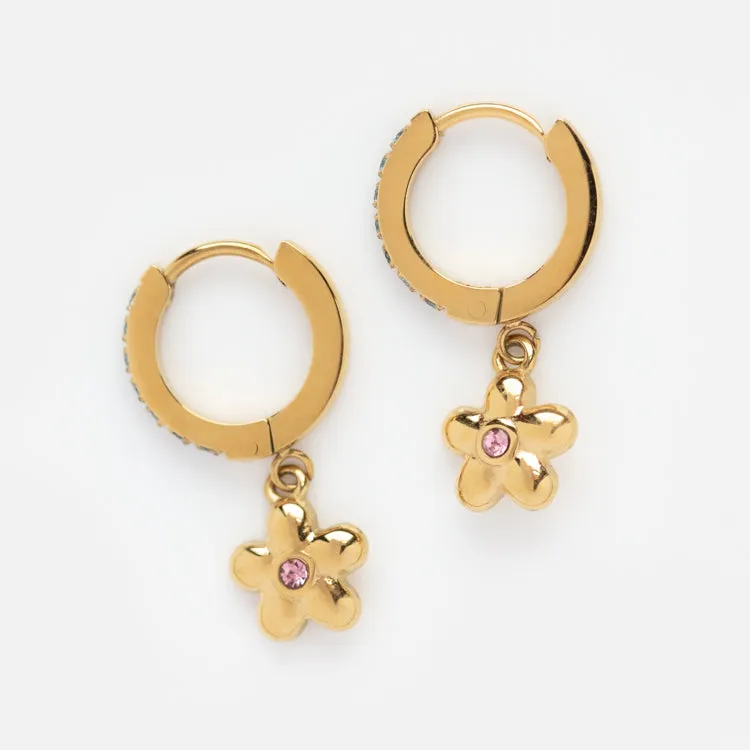 Daisy Chain Huggie Earrings