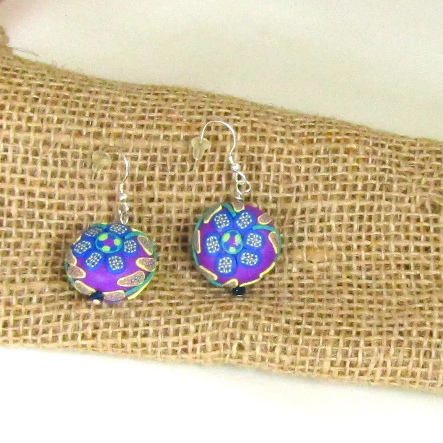 Fair Trade Multi-colored Samunnat Drop Earrings