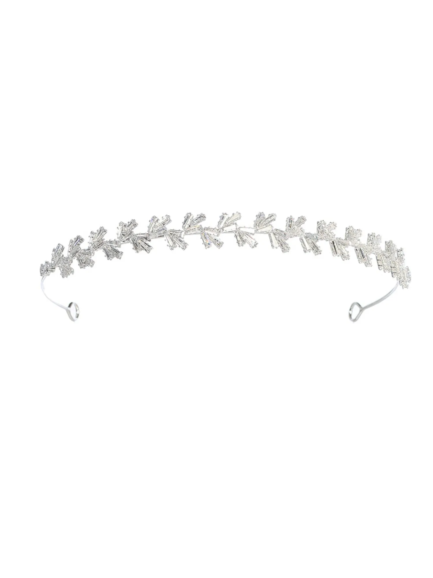 Girls Glitter Rhinestone Special Occasion Communion Baguette Headband