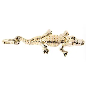 Gold Alligator Crocodile Charm