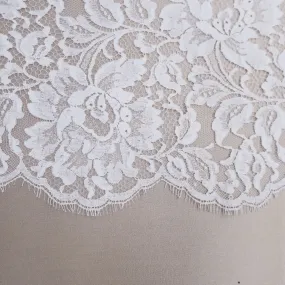 Light Ivory French Floral Lace Trim