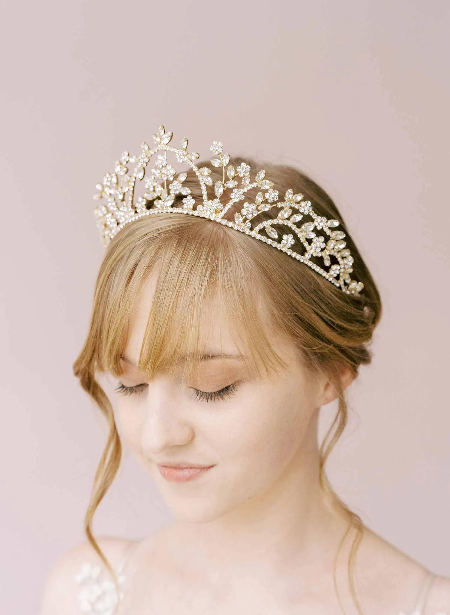 Majestic raised crystal tiara - Style #2150