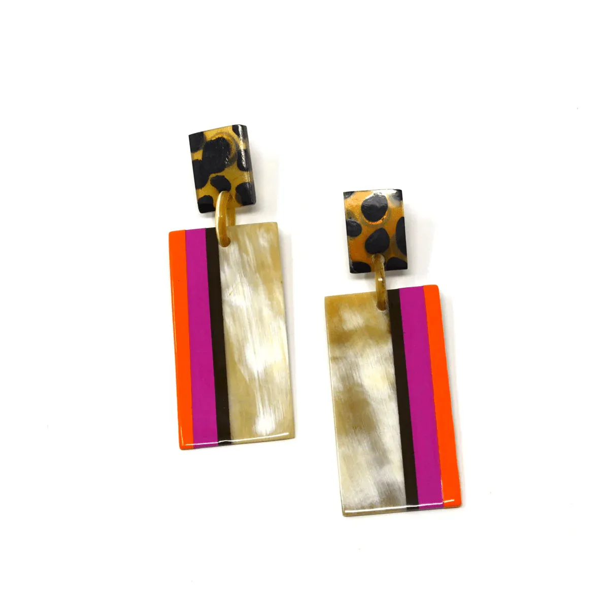 Miami Beach Horn Cabana Earrings