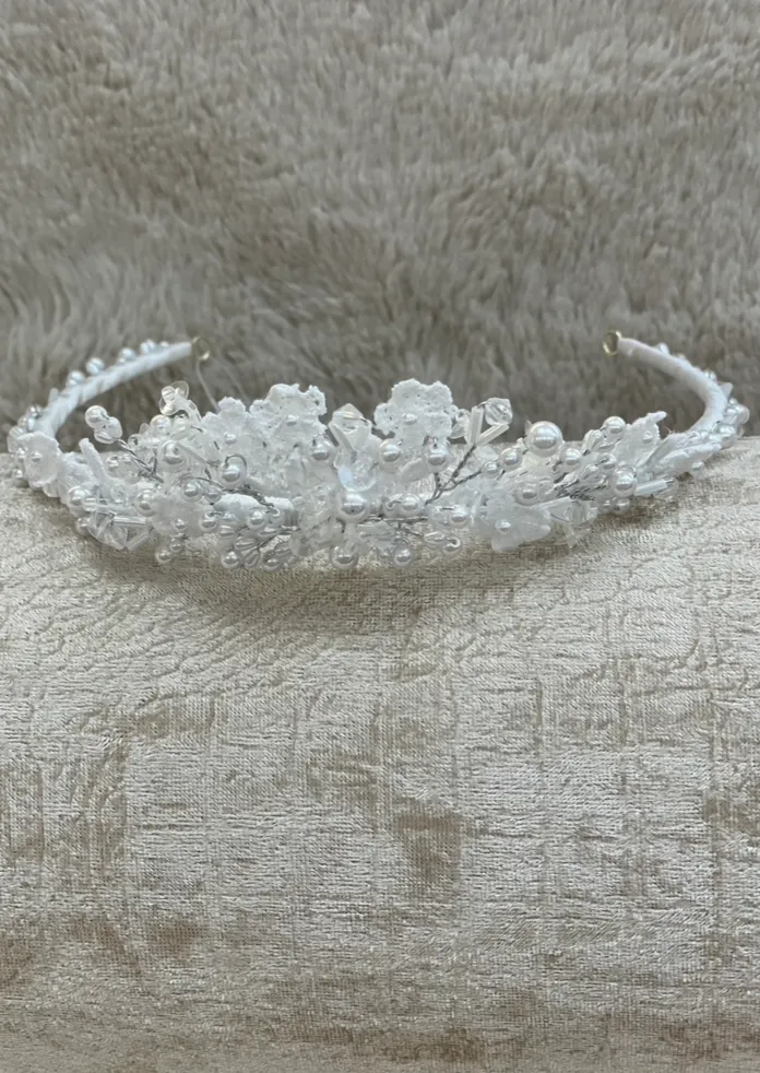 Nan & Jan Lace And Crystal Headpiece