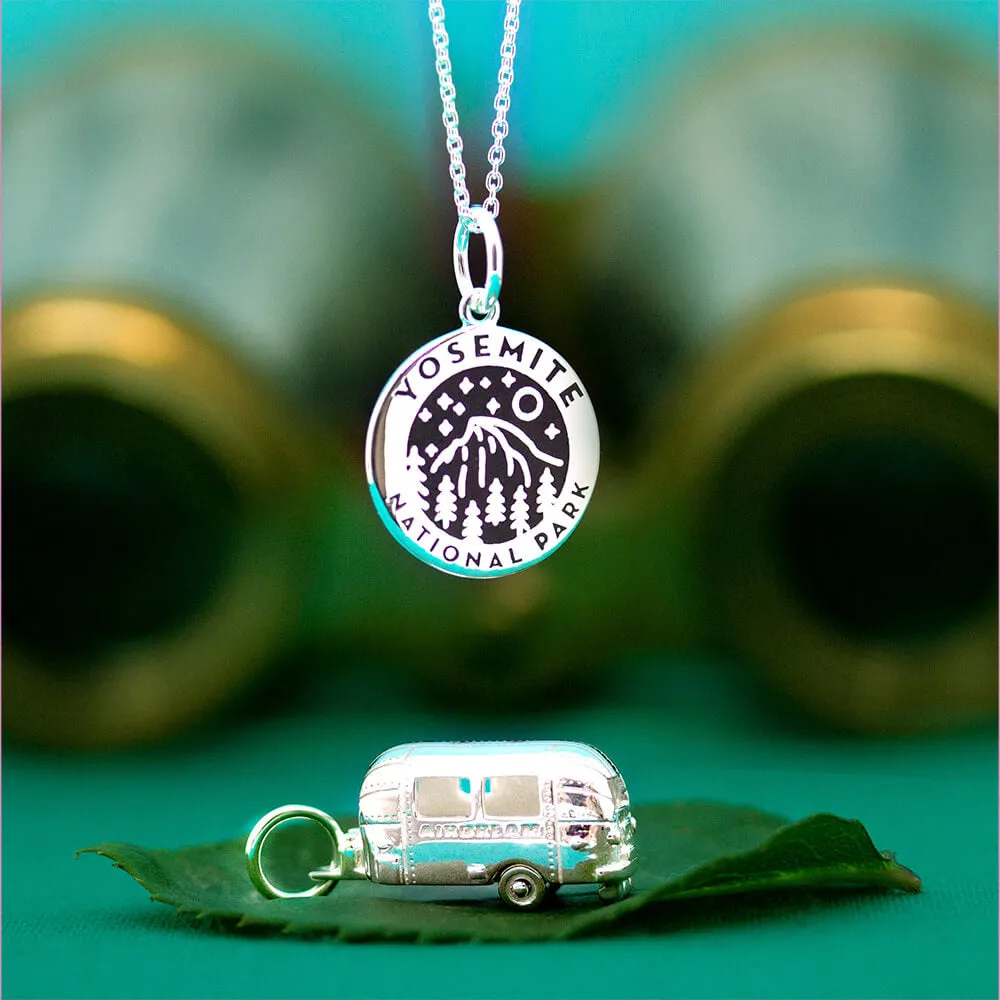 National Park Necklace Bundle, 2 silver enamel charms