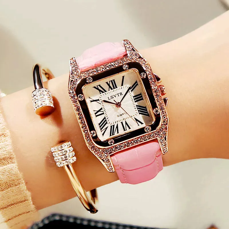 New New Arrival Ins Style Women's Watch K-style Trendy Rhinestone Elegant Influencer Picks Female Student Watch Quartz Watch