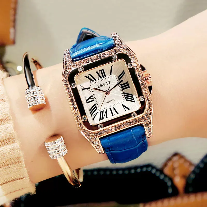 New New Arrival Ins Style Women's Watch K-style Trendy Rhinestone Elegant Influencer Picks Female Student Watch Quartz Watch