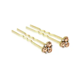 Peach Passion Hair Pins