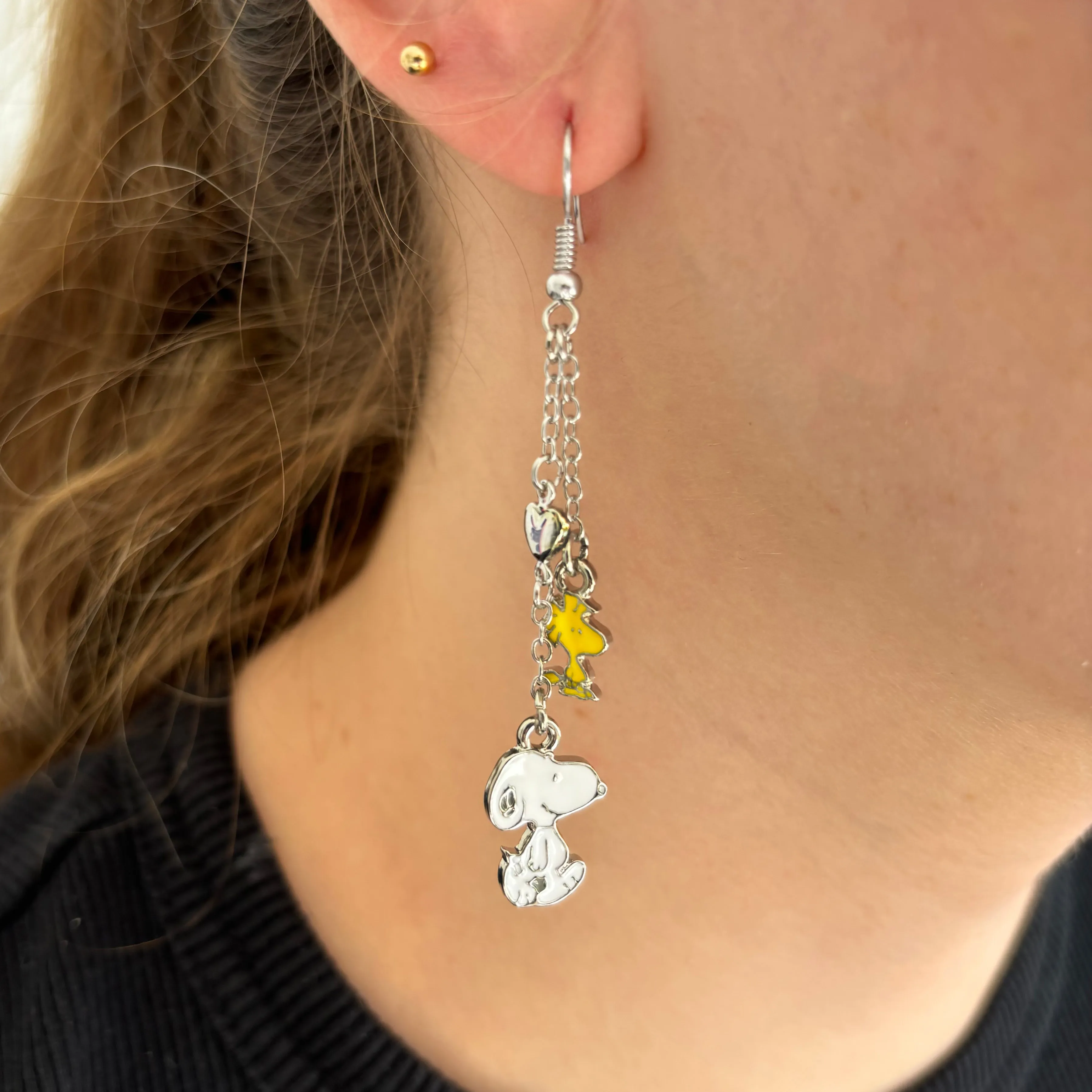 Peanuts Snoopy and Woodstock Earrings