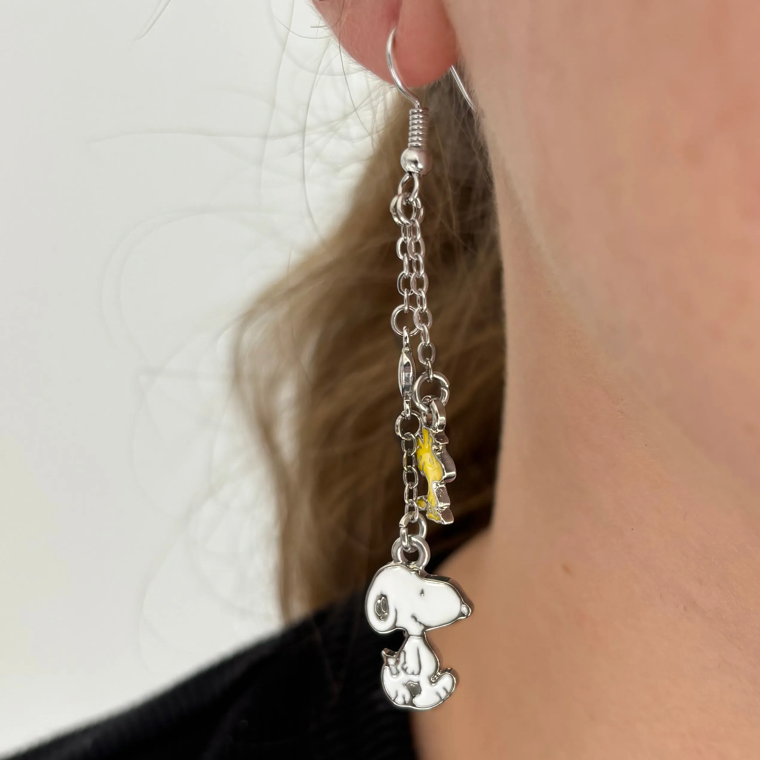 Peanuts Snoopy and Woodstock Earrings