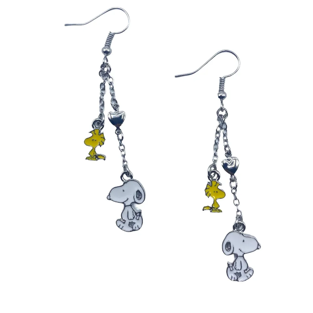 Peanuts Snoopy and Woodstock Earrings