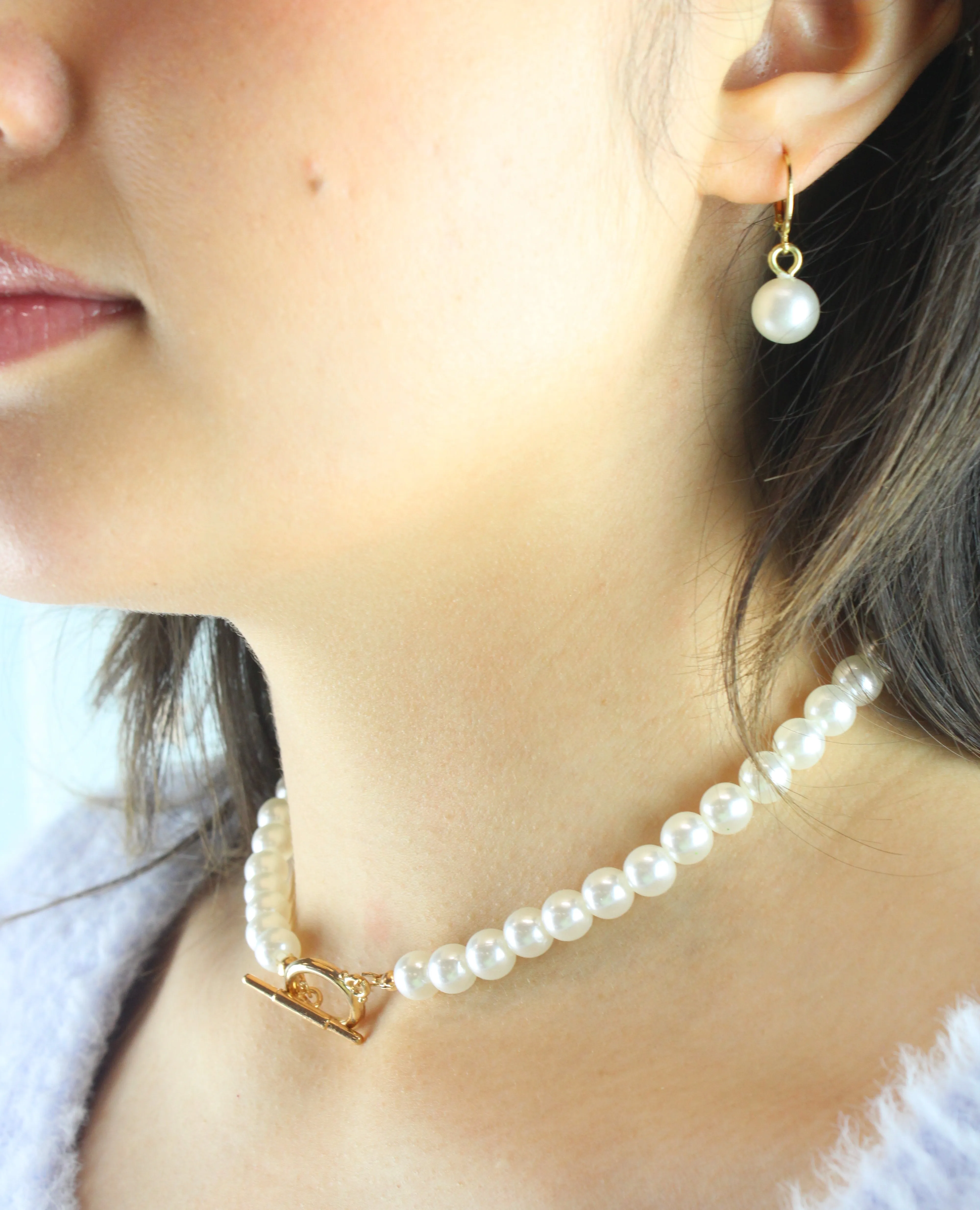 Pearlfectly Simple Necklace (Gold Plated)