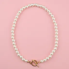 Pearlfectly Simple Necklace (Gold Plated)