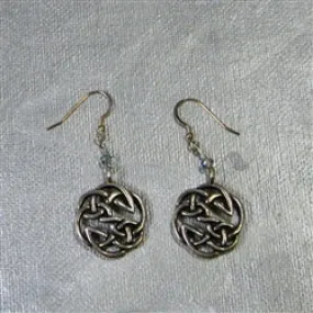 Pewter Coin  Earrings