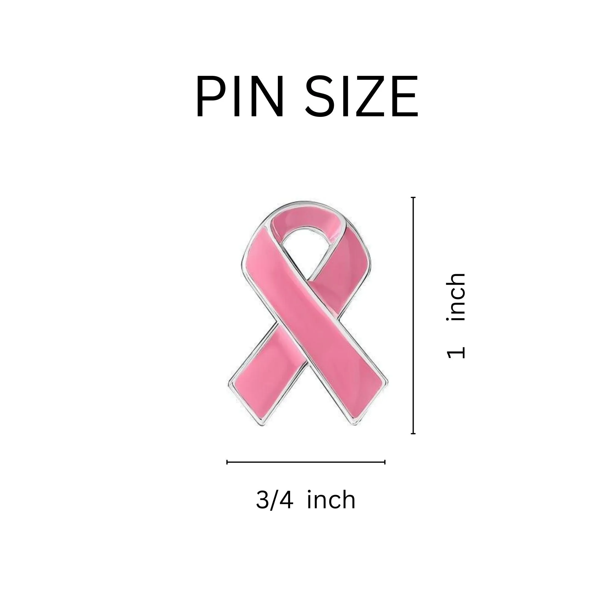 Pink Ribbon Pin Counter Display (12 Cards)