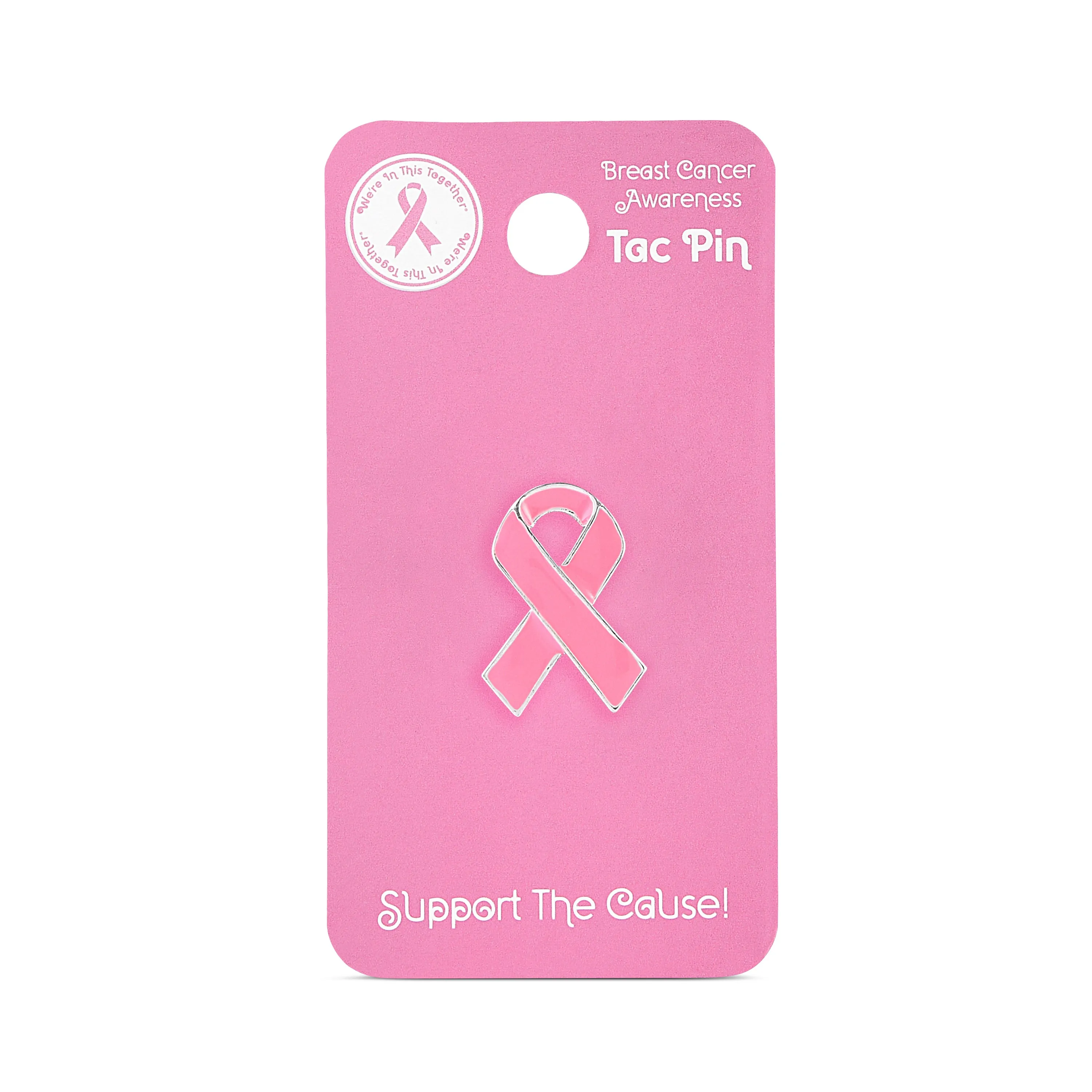 Pink Ribbon Pin Counter Display (12 Cards)