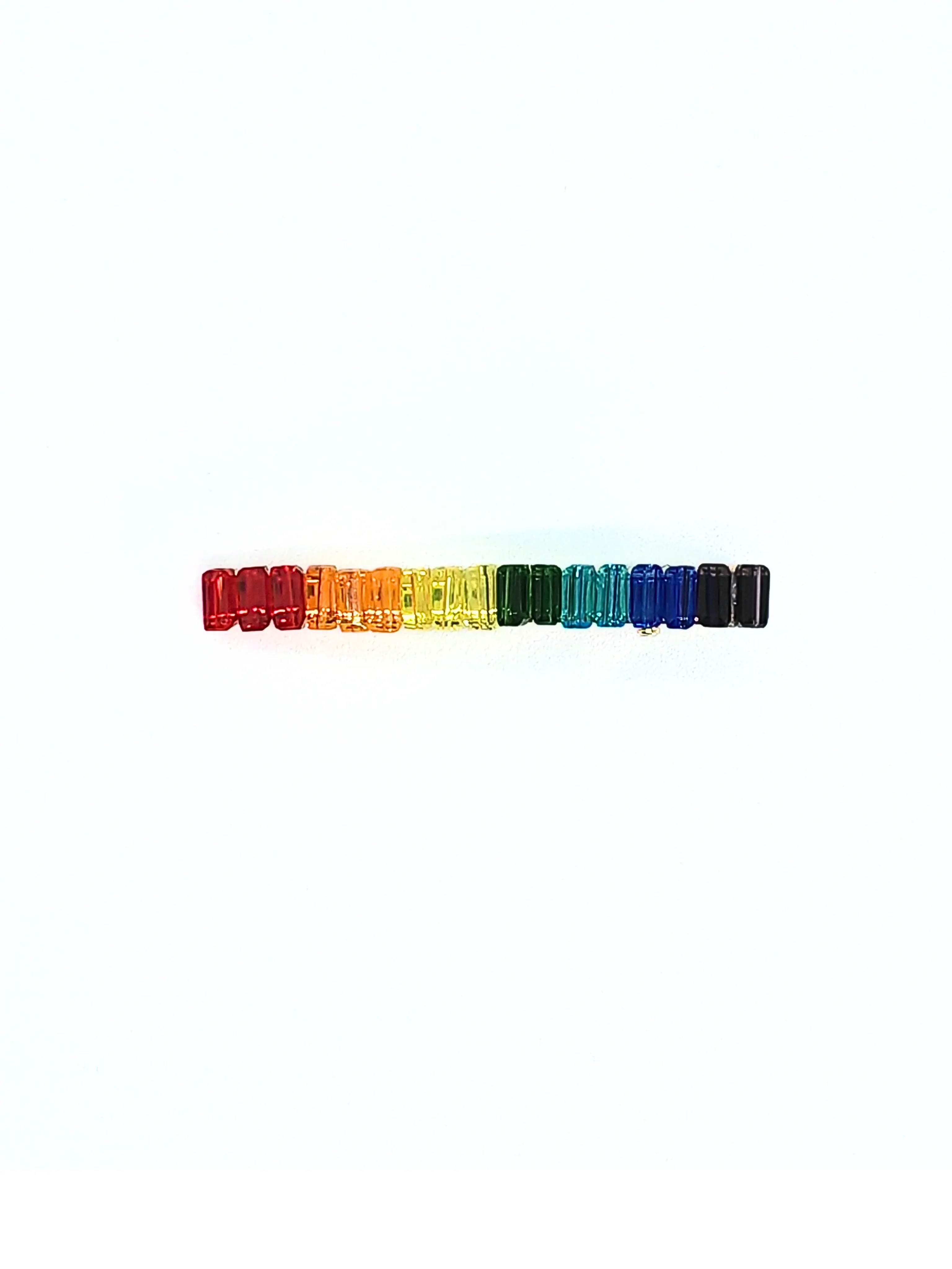 Rainbow Rhinestones Hair Pin