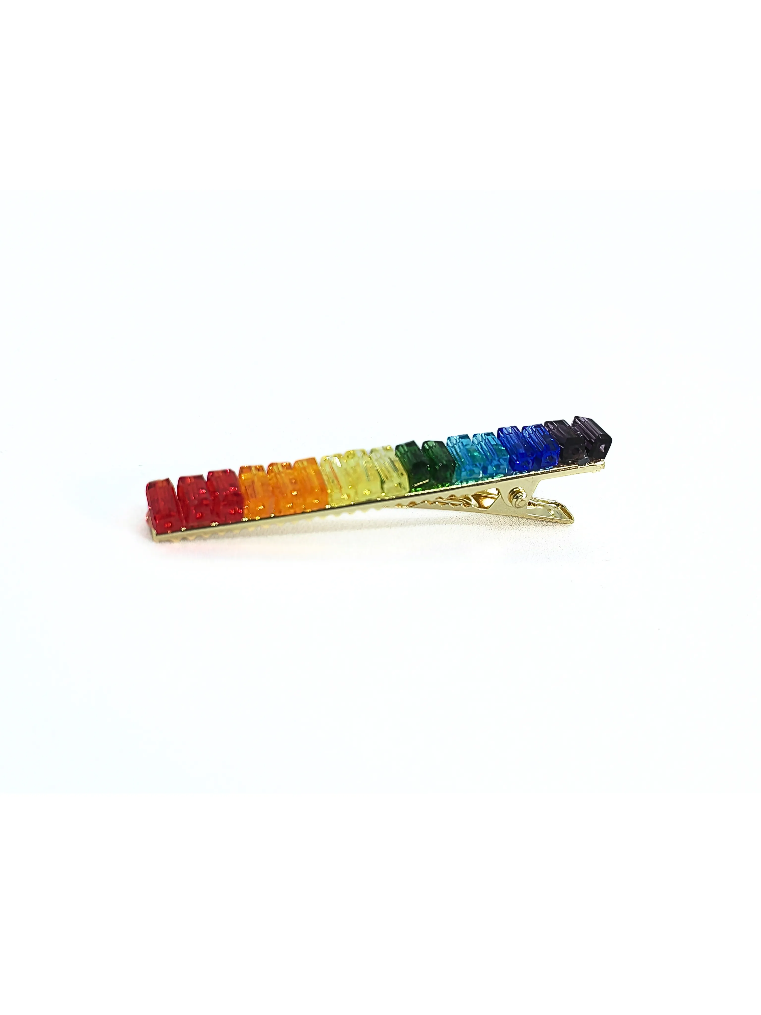 Rainbow Rhinestones Hair Pin