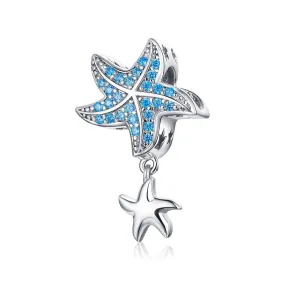 S925 Silver Ocean Starfish Charm Beads