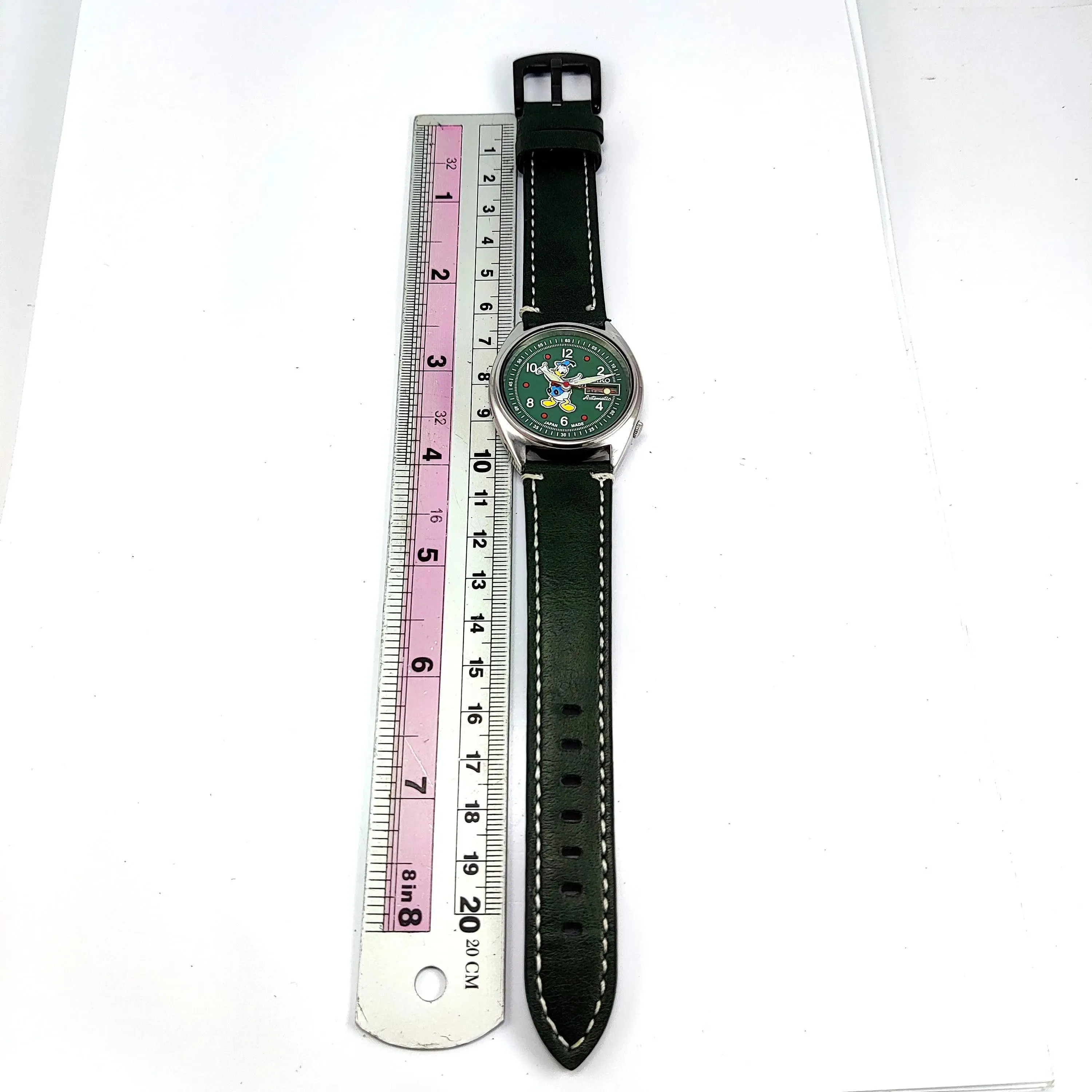 Seiko 5 Automatic-7009A 17 Jewels Day Date Green Dial Men's Mechanical Watch