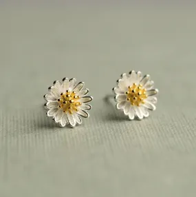 Silk Purse, Sow’s Ear Daisy Sterling Silver Stud Earrings