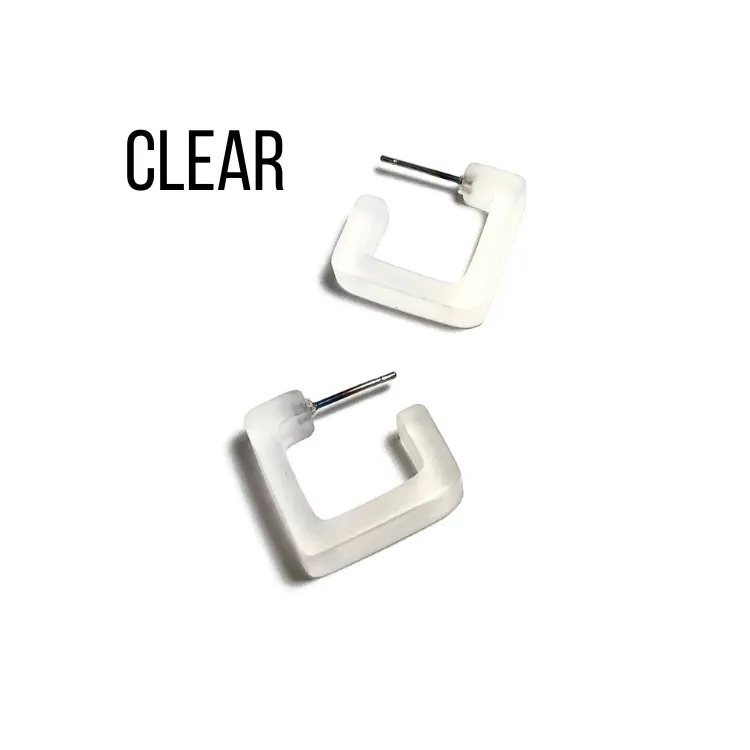 Small Square Hoop Earrings