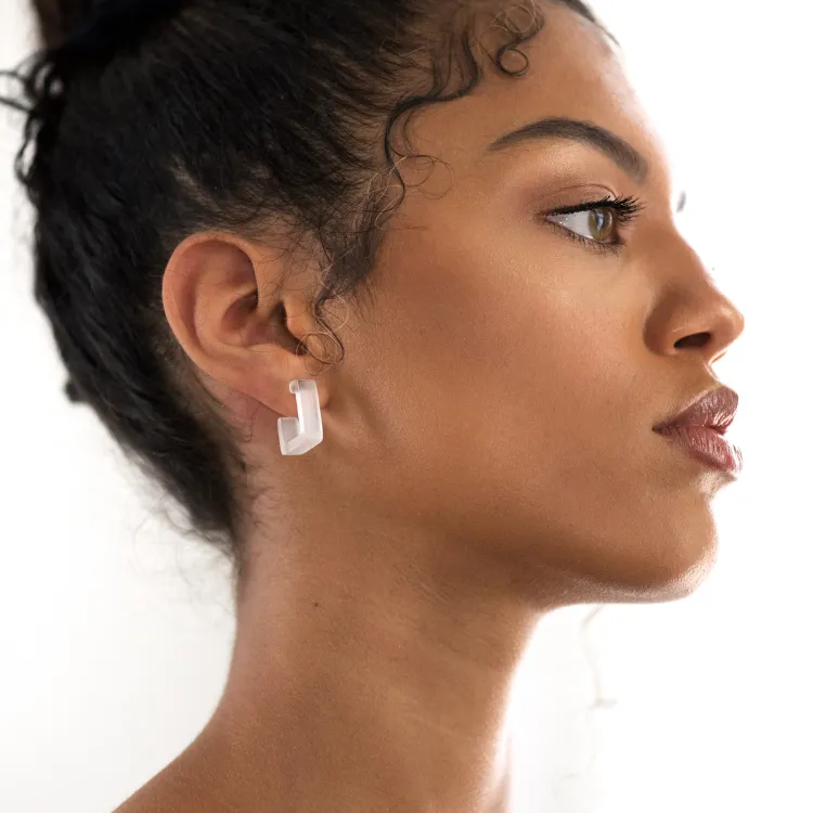 Small Square Hoop Earrings