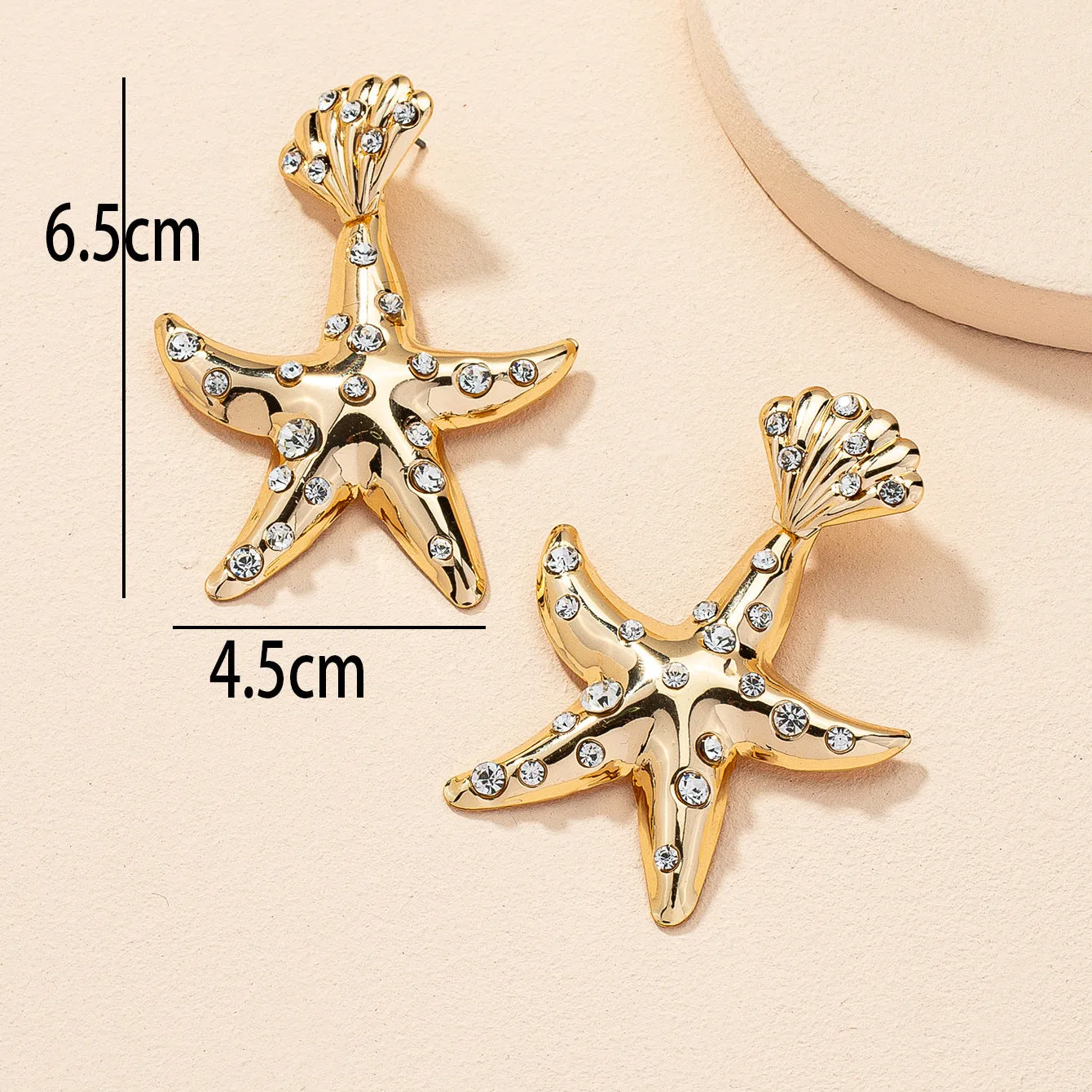 Starfish Starlet Earrings - Retro Exaggerated Fashion Jewelry for Women