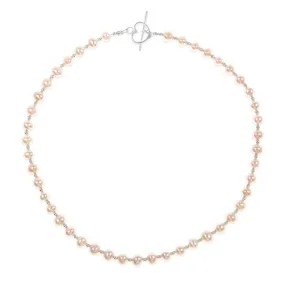 Sterling Pearl Necklace | Champagne